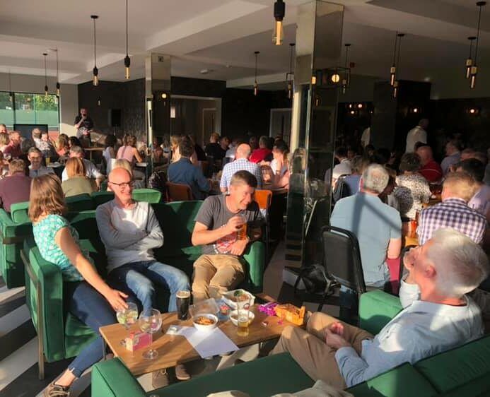 A packed quiz night in the clubhouse